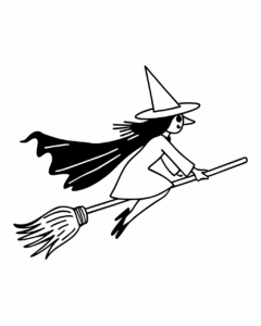 halloween clipart black and white 16