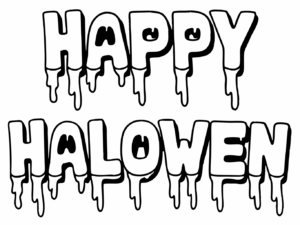 halloween clipart black and white 18
