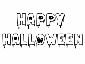 halloween clipart black and white 19