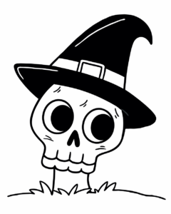 halloween clipart black and white 5