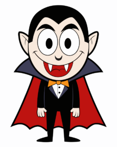 halloween cute vampire clipart 1