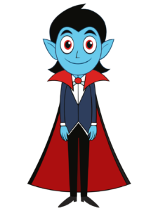 halloween cute vampire clipart 3
