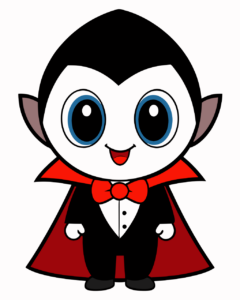halloween cute vampire clipart 6