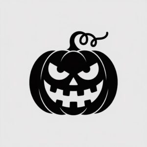halloween pumpkin clipart black and white 10