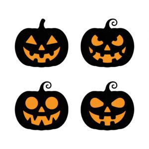 halloween pumpkin clipart black and white 13