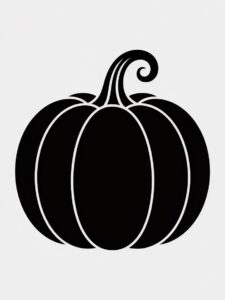 halloween pumpkin clipart black and white 15