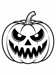 halloween pumpkin clipart black and white 2
