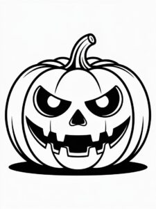 halloween pumpkin clipart black and white 3