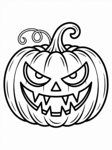 halloween pumpkin clipart black and white 5