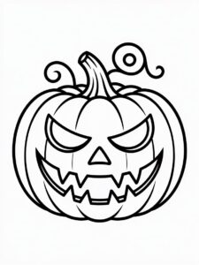 halloween pumpkin clipart black and white 6