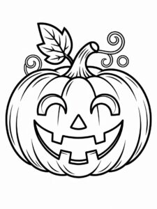 halloween pumpkin clipart black and white 7