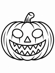halloween pumpkin clipart black and white 8