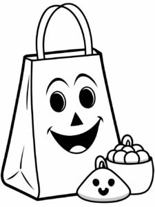 happy halloween clipart bag 2