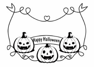 happy halloween clipart black and white 13