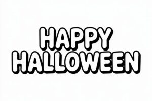 happy halloween clipart black and white 3 1