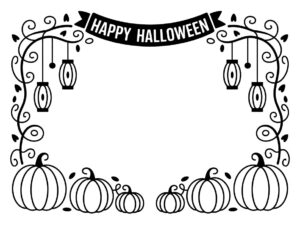 happy halloween clipart black and white 6 1