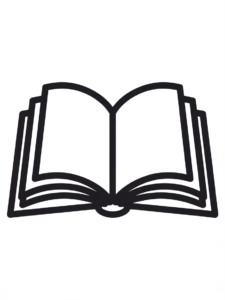 open book clipart black and white 10