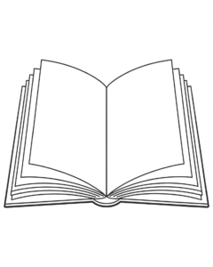 open book clipart black and white 11