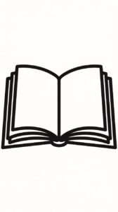 open book clipart black and white 13
