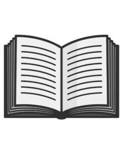 open book clipart black and white 15