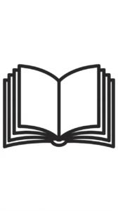 open book clipart black and white 3