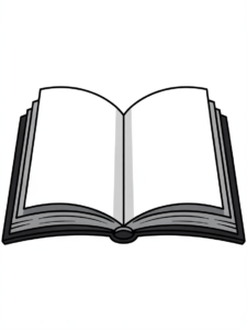 open book clipart black and whitee 10