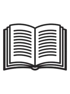 open book clipart black and whitee 5
