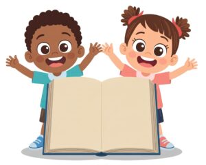 reading open book clipart 13