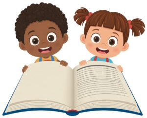 reading open book clipart 14