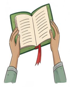 reading open book clipart 5