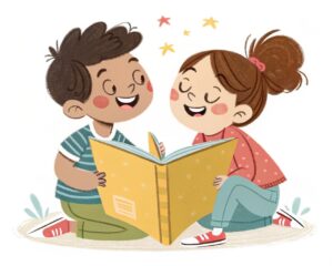 reading open book clipart 6