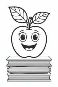 school books clipart black and white 5