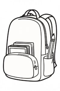 school books clipart black and white 6