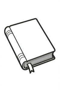 school books clipart black and white 8