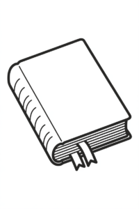 school books clipart black and white 9
