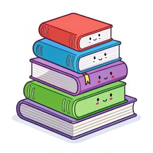 stack of books clipart 10