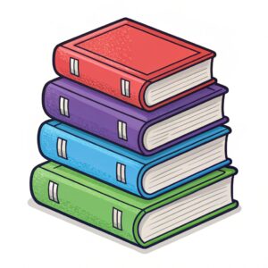 stack of books clipart 12