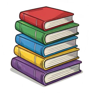 stack of books clipart 13