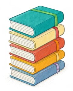 stack of books clipart 2