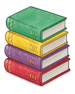 stack of books clipart 4