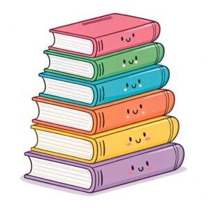 stack of books clipart 6