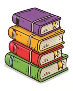 stack of books clipart 7
