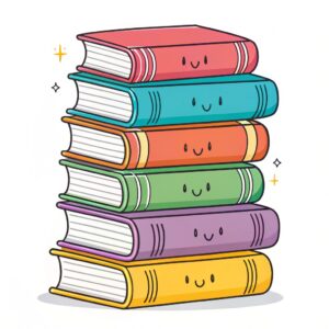 stack of books clipart 9