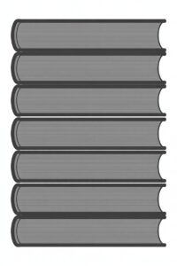 stack of books clipart black and white 5