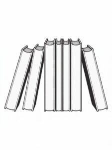 stack of books clipart black and white 8 1