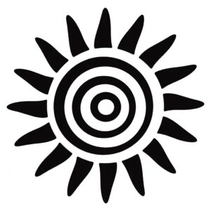 sun clipart black and white 1