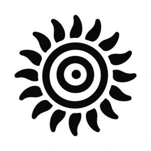 sun clipart black and white 2