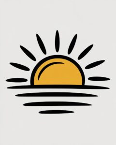 sunrise clipart 8