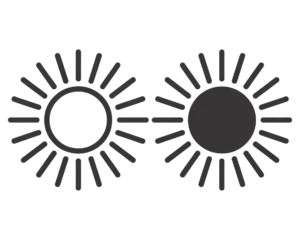 sunrise clipart black and white 3