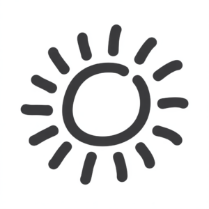 sunrise clipart black and white 6
